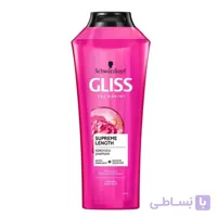 شامپو مو گلیس قرمز supreme length حجم 550میل