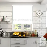 پرده شید ساده رنگ سفید