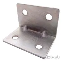 گونیا 90 درجه فلزی چهار سوراخ ضخامت 1.25 میلی‌متر بسته 25 عددی