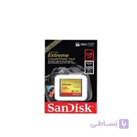 کارت حافظه سن دیسک مدل 800 ایکس اکستریم با ظرفیت 128 گیگابایت ا Extreme CompactFlash 800X 120MBps 128GB Memory Card