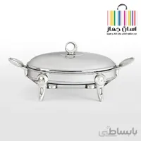 سوفله خوری استیل بیضی کوچک 1.5 لیتر