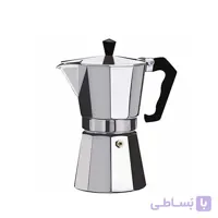 قهوه ساز موکاپات ساده آلومینیومی سایز 6 نفره