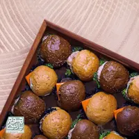 سینی مستطیل شطرنجی چوبی