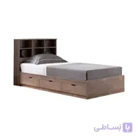 تخت خواب تکنفره لمکده مدل شلف جویز