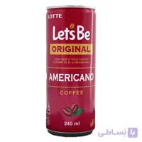 نوشیدنی سرد و گرم آمریکانو letsbe در حجم 240 میلی لیتر ا letsbe original americano coffee 240ml