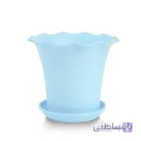 گلدان ساده پلاستیکی لبه دار ساحل لیمون