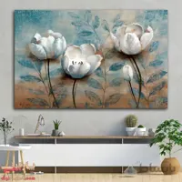 تابلو بوم نقاشی گل کد paint-09 ا flower paint panel canvas and chassis