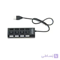 هاب USB 2.0 چهار پورت کلید دار