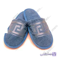 دمپایی حوله بهار آبی