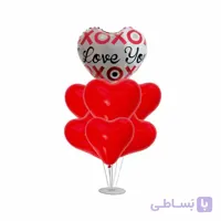 استند بادکنک 7 شاخه قلب مدل STA324