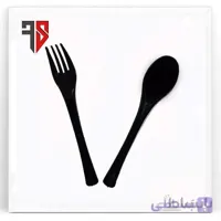 پک (بسته بندی) قاشق و چنگال مشکی آرامیس