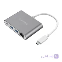 هاب و تبدیل Type-C به شبکه مدل ORICO RCR2A