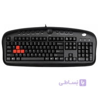 کیبورد مخصوص بازی ای فورتک مدل KB-28G ا A4tech KB-28G Gaming Keyboard کد 416555