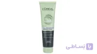 ژل شستشوی صورت خاک رس لورآل مدل سم زدا حجم 150 میل ا Loreal Pure Clay Detoxifying Gel Wash With Charcoal 150ml