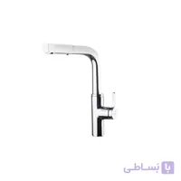 شیر ظرفشویی شلنگدار kwc مدل اوا کروم