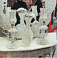 شمعدان لاله بزرگ ملیله کاری کد ۱۰۴۹۹