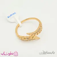 انگشتر زنانه ژوپینگ طرح برگ کد 2582