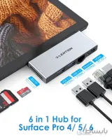 هاب 6 پورت LENTION USB A + MINI DISPLAY سری LUXURY مدلCS32