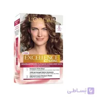 رنگ مو لورال شماره 6 L Oreal Excellence 6 Natural Light Brown Permanent Hair Dye