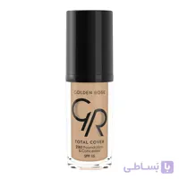 کرم پودر و کانسیلر توتال کاور گلدن رز شماره 06 ا Golden Rose Totl Cover 2in1 Foundation & Concealer No. 06