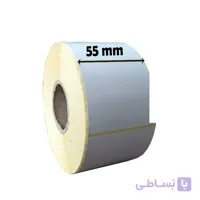 لیبل کاغذی روکش گلاسه پستی 50×55 رول 1000 عددی
