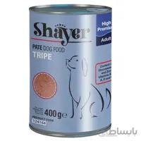 کنسرو سگ شایر طعم سیرابی وزن 400 گرم ا Shayer Canned Dog Food Tripe Flavour 400g