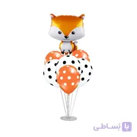 استند بادکنک 7 شاخه طرح روباه مدل STA299