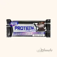 پروتئین بار ماسل استیشن کرانچی شکلات تلخ 40 گرمی