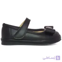کفش دخترانه مدل bow tie button مشکی