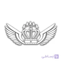 برچسب خودرو طرح بال و تاج سفید