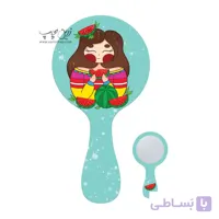 آینه دستی طرح دلبر4 کد A009T018