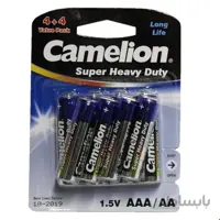 پک ۴+۴ باتری قلم AA و نیم قلم Camelion AAA