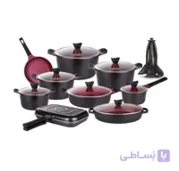 سرویس قابلمه گرانیتی ۳۰ پارچه کاندید مدل اوشن مشکی