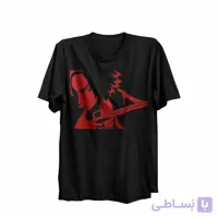 تیشرت یقه گرد مشکی طرح انیمه سامورایی چامپلو Samurai Champloo کد KCT10463 کد 284952