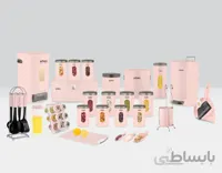 سرویس اشپزخانه گرد 36 پارچه لیمون صورتی