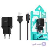 شارژر Hoco C22A + کابل آیفونی (گارانتی 6 ماهه)