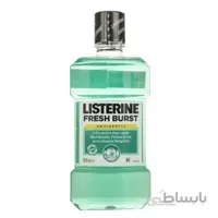 دهانشویه فرش برست لیسترین 500میلی لیتر ا Listerine Fresh Burst Antiseptic Mouthwash 500ml