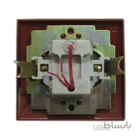 کلید زنگ پارت الکتریک با قاب طرح چوب آذین