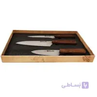 سرویس سه پارچه کارد آشپزخانه کوچک الماس زنجان