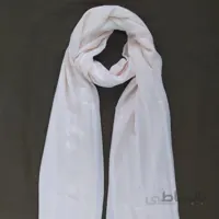 شال نخی دیپلمات رنگ شیری