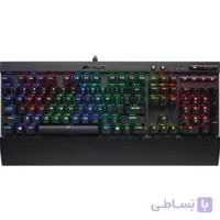 کیبورد با سیم کورسیر مدل K70 LUX RGB Mechanical ا K70 LUX RGB Mechanical-Cherry MX RGB Brown Gaming Keyboard