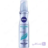 موس حالت دهنده و حجم دهنده مو نیوا مدل والیوم کر Nivea Hair Styling Mousse Volume Care 150ml