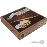 گز شیرین 28% مخلوط آردی پسته و بادام 450 گرمی