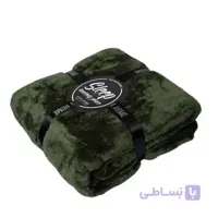 پتو چهارفصل افرا رنگ سبز ارتشی - کد 1332