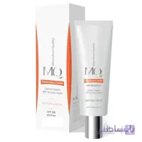 کرم ضدآفتاب ام کیو SPF50 بژ طبیعی مدل فاقد چربی مناسب پوست چرب حجم 55 میلی لیتر