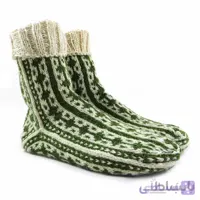 جوراب پشمی دستباف سنتی کردستان کد 186 سایز 40-41