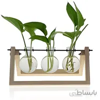 گلدان فانتزی پایه تاشو چوبی
