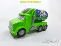 ماشین کامیون نوشابه ای اسپریت (volvo) پلاستیکی سبز رنگ