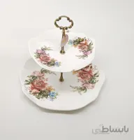 شیرینی خوری دو طبقه چینی ویولت مدل 1902F