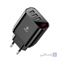آداپتور سه پورت بیسوس Baseus Mirror Travel Charger NRT-DY035